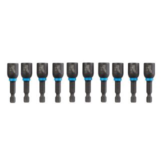 Milwaukee 49-66-4705 SHOCKWAVE Impact 3/8" x 1-7/8" Magnetic Nut Driver 10-Pack