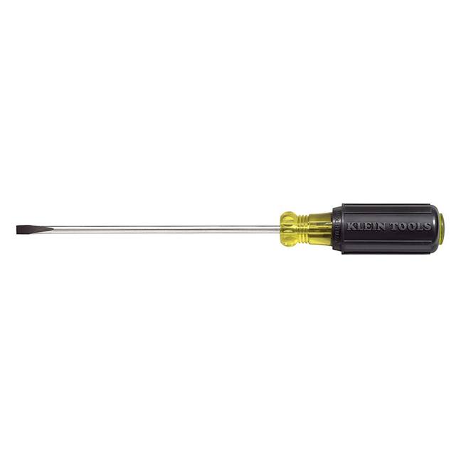 Klein 601-6 3/16" Cabinet Tip Screwdriver with Cushion-Grip and 6" Shank