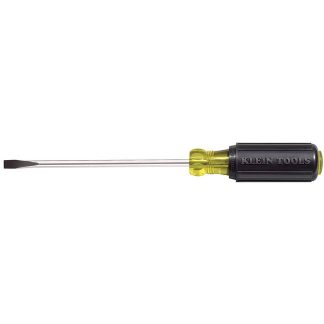 Klein 605-8 1/4" Cabinet Tip Heavy Duty Screwdriver with Comfort-Grip and 8" Shank