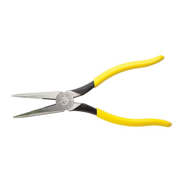 Klein D203-8 8" Long Nose Side-Cutting Pliers