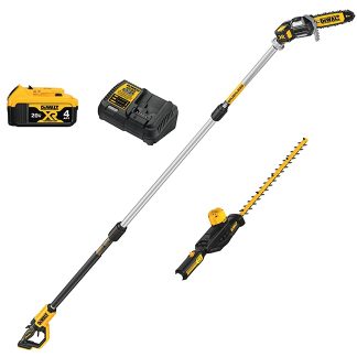 DeWalt DCKO86M1 20V MAX Pole Saw and Pole Hedge Trimmer Combo Kit