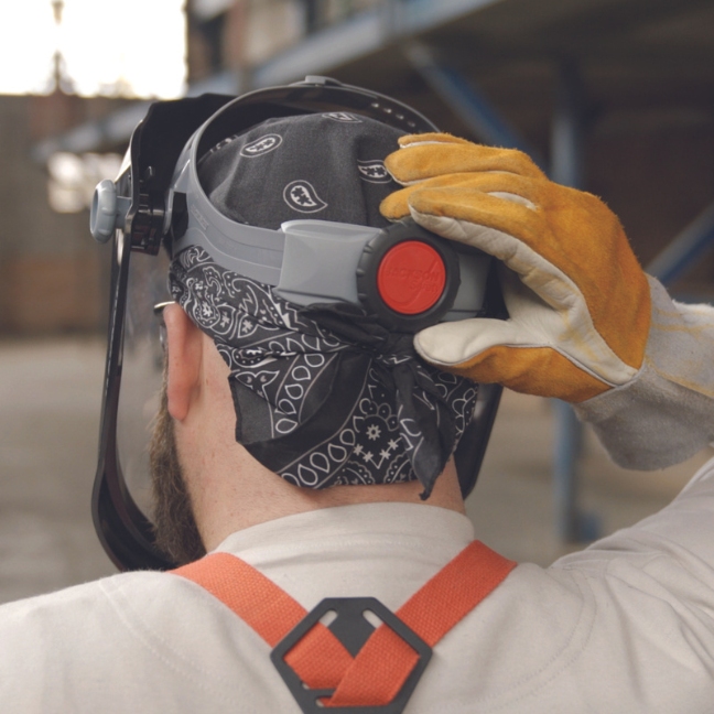 Jackson 14200 MAXVIEW 370 Speed Dial Premium Ratcheting Face Shield - Uncoated - Image 3