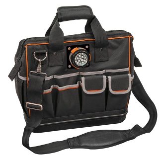 Klein 55431 Tradesman Pro™ Lighted Tool Bag 31 Pockets 15"