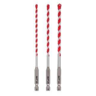Milwaukee 48-20-9050 3-Piece SHOCKWAVE Carbide Hammer Drill Bit Kit