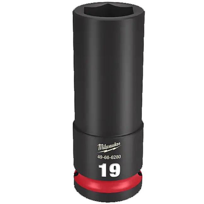 Milwaukee 49-66-6280 SHOCKWAVE™ Impact Duty 1/2" Drive 19MM Deep 6 Point Socket