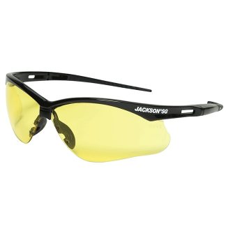 Jackson 50002 SG Series Premium Anti-Scratch Safety Glasses-Amber