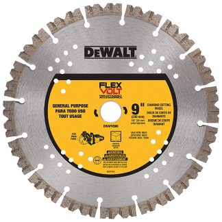 DeWalt DWAFV8900 FLEXVOLT Diamond Cutting Wheel 9"