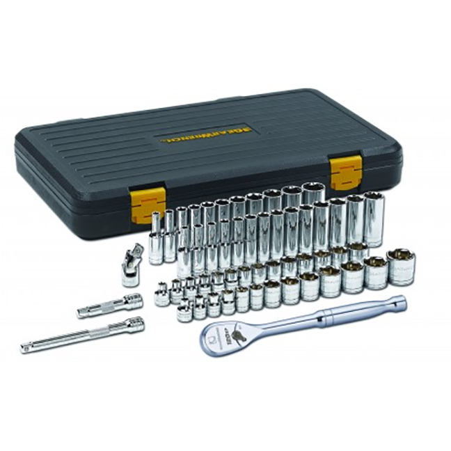 GearWrench 80550P 56pc 3/8" Drive 6 Point 120XP Standard & Deep SAE/Metric Mechanics Tool Set
