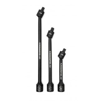 GearWrench 84721N 1/2" Drive X-Core Pinless Universal Joint Impact Extension Set 6", 9" & 12"