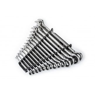 GearWrench 86959 14pc 90-Tooth 12 Point SAE Combination Ratcheting Wrench Set