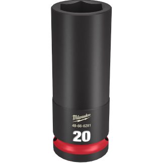 Milwaukee 49-66-6281 SHOCKWAVE™ Impact Duty 1/2" Drive 20MM Deep 6 Point Socket