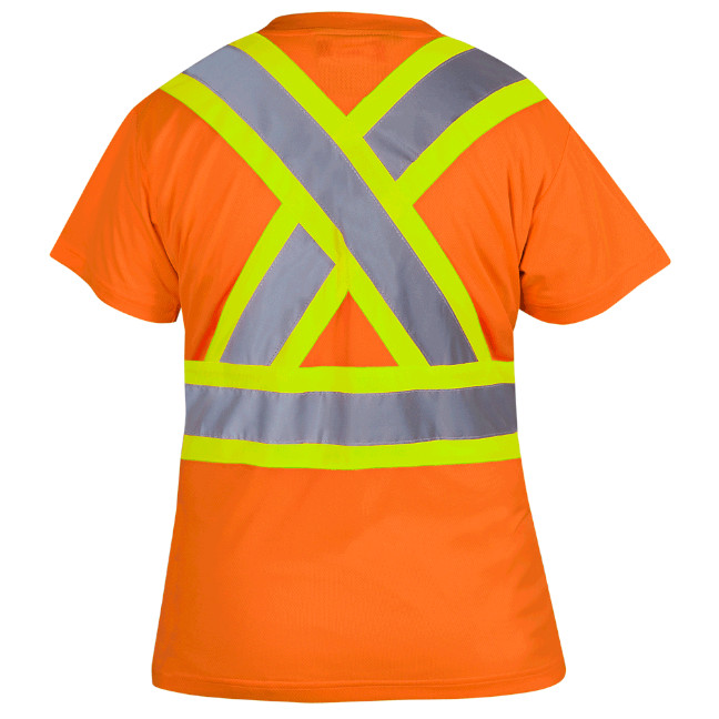 Pioneer Women's Hi-Viz Birdseye Safety T-Shirt - Image 4