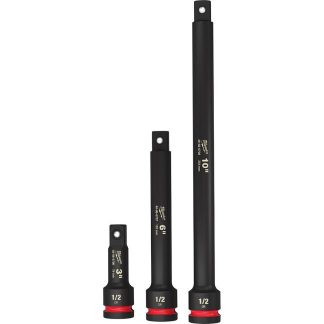 Milwaukee 49-66-6715 SHOCKWAVE IMPACT DUTY 1/2" Drive Extension Set 3-Piece