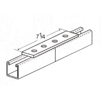 PeakSource S3016 4-Hole Splice Plate 304 Stainless Steel