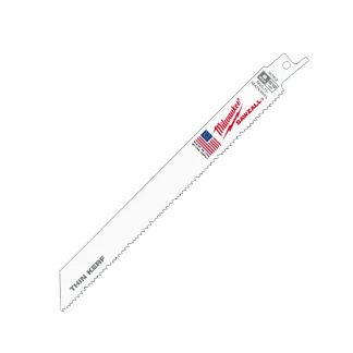 Milwaukee 48-01-7093 8" 8/12TPI Standard Multi-Material Sawzall Blade 100-Pack