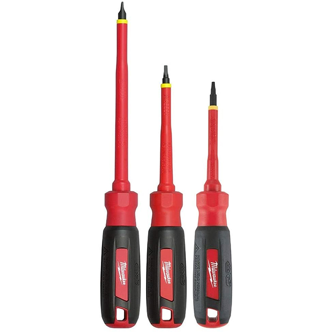 Milwaukee 48-22-2203 3-Piece 1000V Insulated Screwdriver Set