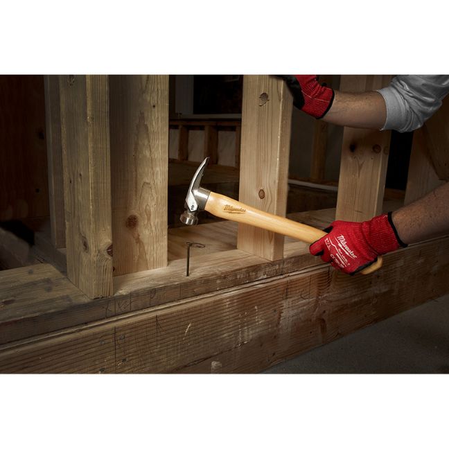 Milwaukee 48-22-9519 19oz Smooth Face Hickory Handle Framing Hammer