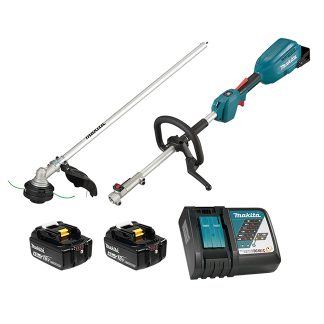 Makita DUX18RMEX2 18V LXT 4.0Ah BL Split Shaft Power Unit Kit with EM409MP 13" Line Trimmer Attachment