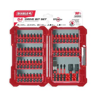 Diablo DSC-CMS54 Impact Strong Drive Bit Set 54-Piece