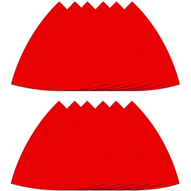 Diablo DCT318ASTH12G 3-1/8" Oscillating Detail Triangle Sanding Sheet Assorted Pack 12-Pieces