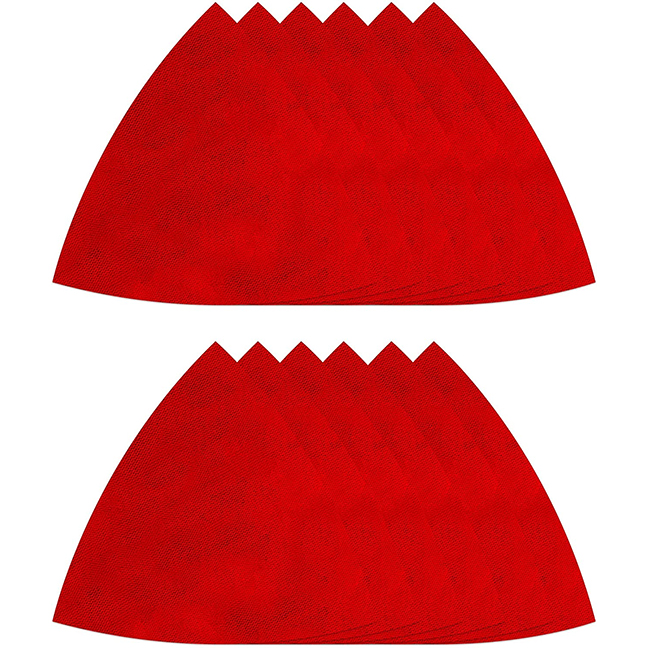 Diablo DCT334ASTH12G 3-3/4" Oscillating Detail Triangle Sanding Sheet Assorted Pack 12-Pieces