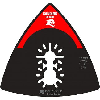 Diablo DOU20CGSP 3-1/2" 20-Grit Universal Fit Carbide Grit Oscillating Sanding Plate 1pk
