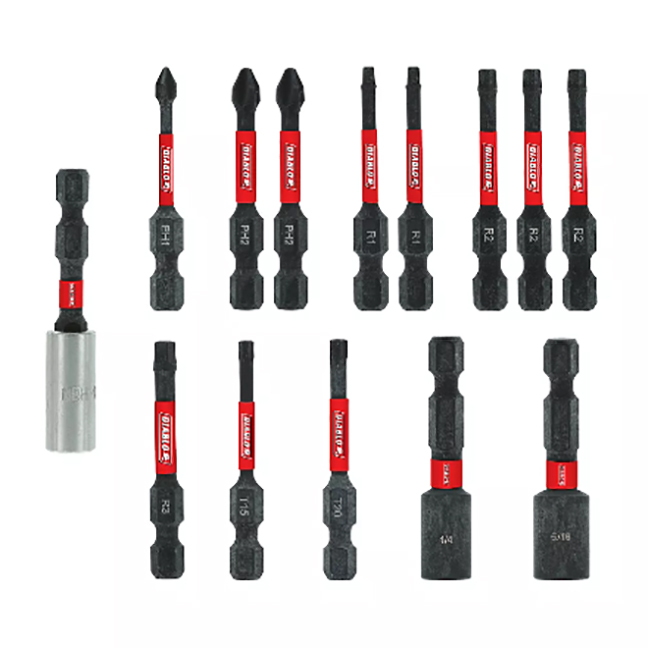 Diablo DSC-CMS14 Impact Strong Drive Drill Bit Set 14-Piece