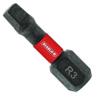 Diablo DSQ31P2 SQ3 x 1" Square Drive Bits 2Pk