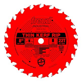 Freud LU87R008 8" x 22T x 5/8" Thin Kerf Rip Blade