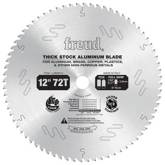 Freud LU89M012 12" x 72T x 1" Thick Aluminum & Non-Ferrous Metal Blade