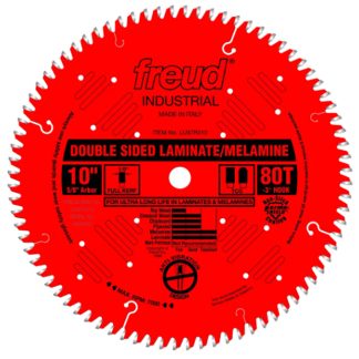 Freud LU97R010 10" x 80T x 5/8" Saw Blade for Double Sided Laminate/Melamine