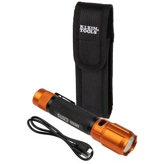 Klein 56413 Rechargeable 2-Color LED Flashlight with Holster