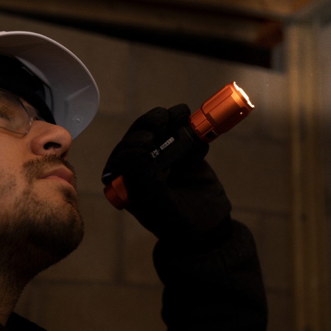 Klein 56413 Rechargeable 2-Color LED Flashlight with Holster