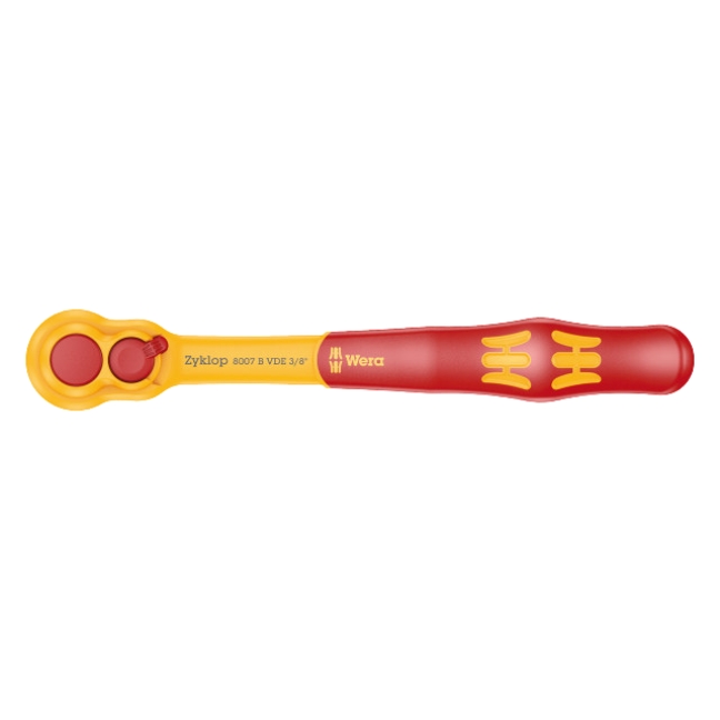 Wera 004966 8007 B VDE 3/8" Drive Insulated Ratchet with Switch Lever
