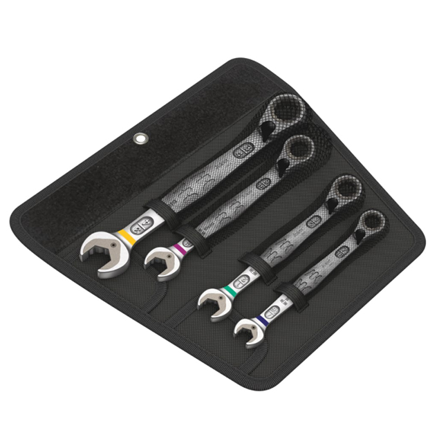 Wera 020092 6001 Joker Switch 4 Set 1 Ratcheting Combination Wrench Set with Switch SAE 4pc