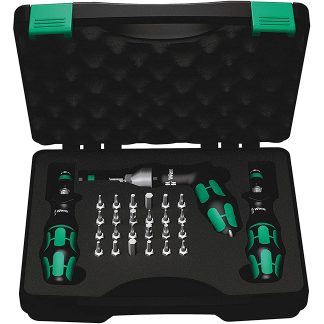 Wera 074739 7440/41/42 Kraftform Torque Screwdriver and Bit Set 27-Piece