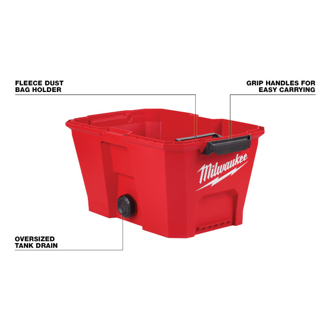 Milwaukee 0922-20 6 Gallon Wet/Dry Vacuum Tank - Image 3