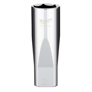 Milwaukee 45-34-2121 1/2" Drive 21mm Metric 6-Point Deep Socket with FOUR FLAT Sides