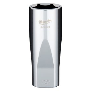 Milwaukee 45-34-2123 1/2" Drive 23mm Metric 6-Point Deep Socket with FOUR FLAT Sides