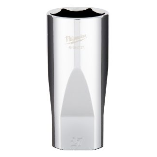 Milwaukee 45-34-2127 1/2" Drive 27mm Metric 6-Point Deep Socket with FOUR FLAT Sides