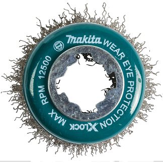 Makita D-72584 X‑LOCK 3" Stainless Steel Crimped Wire Cup Brush