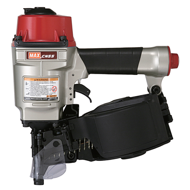 Max Tools CN55 SuperHeavy-Duty Pneumatic Coil Nailer - 1" to 2-1/4"