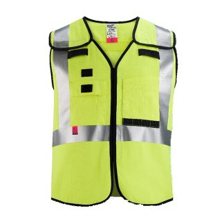Milwaukee 5310 Series Hi-Viz CAT 1 Class 2 Woven Tear-Away Safety Vest-Yellow/Green