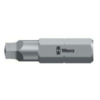 Wera 136367 868/4 V Extra Hard Square Driver Bits SQ1, SQ2 and  SQ3 x 1" Carded 3pk