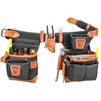 Occidental Leather 9850LH ADJUST-TO-FIT FATLIP Tool Bag Set - Left Handed - Black