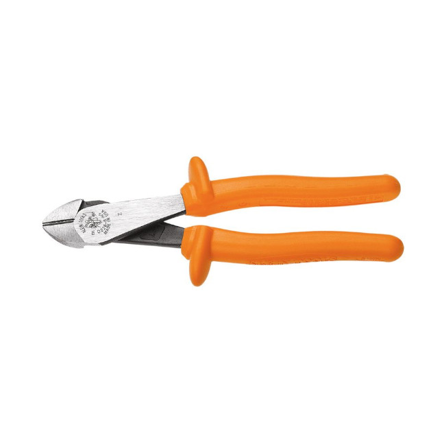 Klein D200028INS Diagonal Cutting Pliers, Insulated, Heavy-Duty, 8-Inch