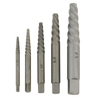 Jet 720771 Spiral Type Screw Extractor Set 5PC
