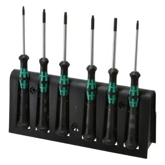 Wera 118154 Kraftform Micro Security Torx Precision Screwdriver Set and Rack