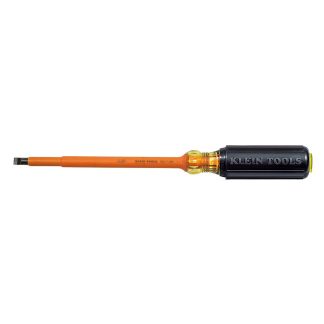 Klein 602-7-INS Insulated Screwdriver, 5/16" Cabinet, 7-Inch