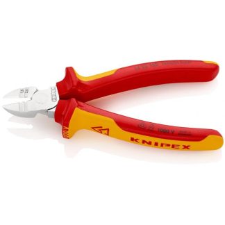 Knipex 1426160 Insulated Diagonal Cutting Pliers with Stripper